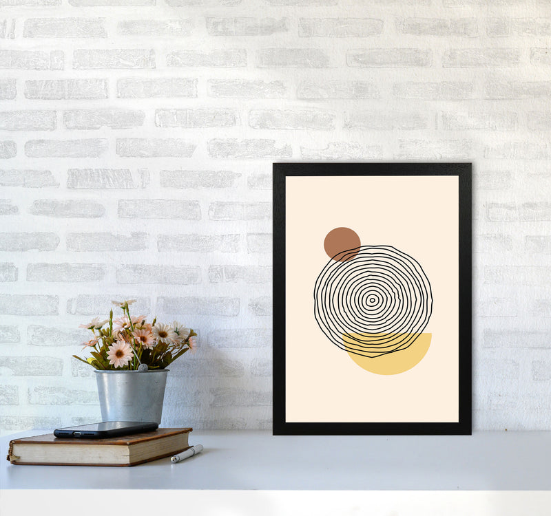Geometric Abstract Shapes III Art Print by Jason Stanley A3 White Frame