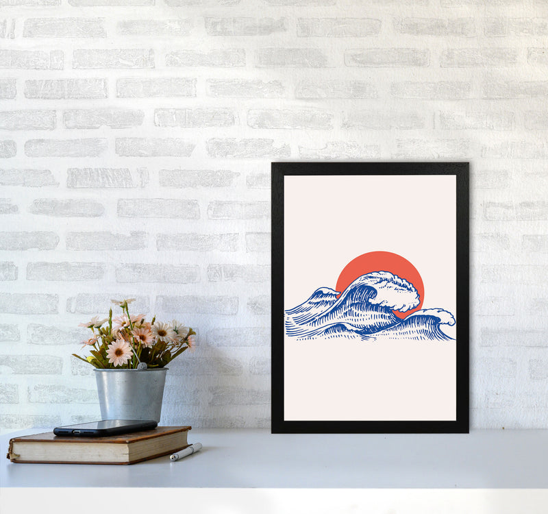 Chill Waves Art Print by Jason Stanley A3 White Frame