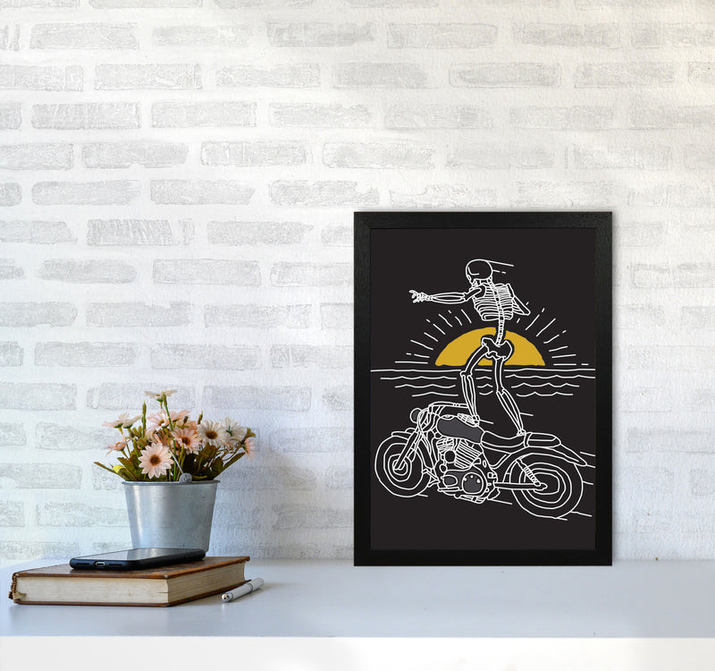 Freedom Rider Art Print by Jason Stanley A3 White Frame