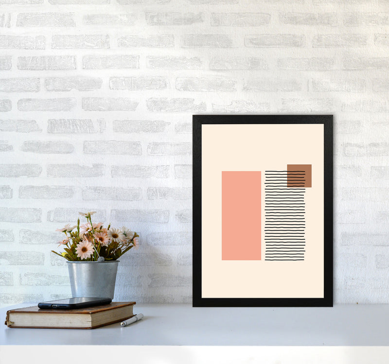 Geometric Abstract Shapes II Art Print by Jason Stanley A3 White Frame