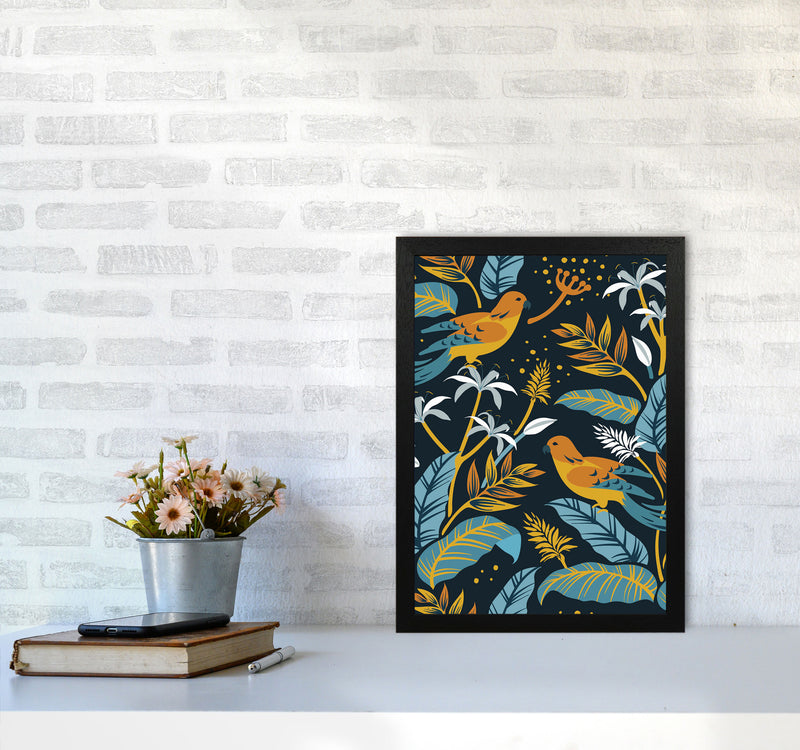 Birds And Plants Art Print by Jason Stanley A3 White Frame