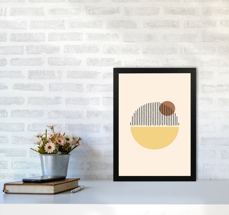 Geometric Abstract Shapes I Art Print by Jason Stanley A3 White Frame