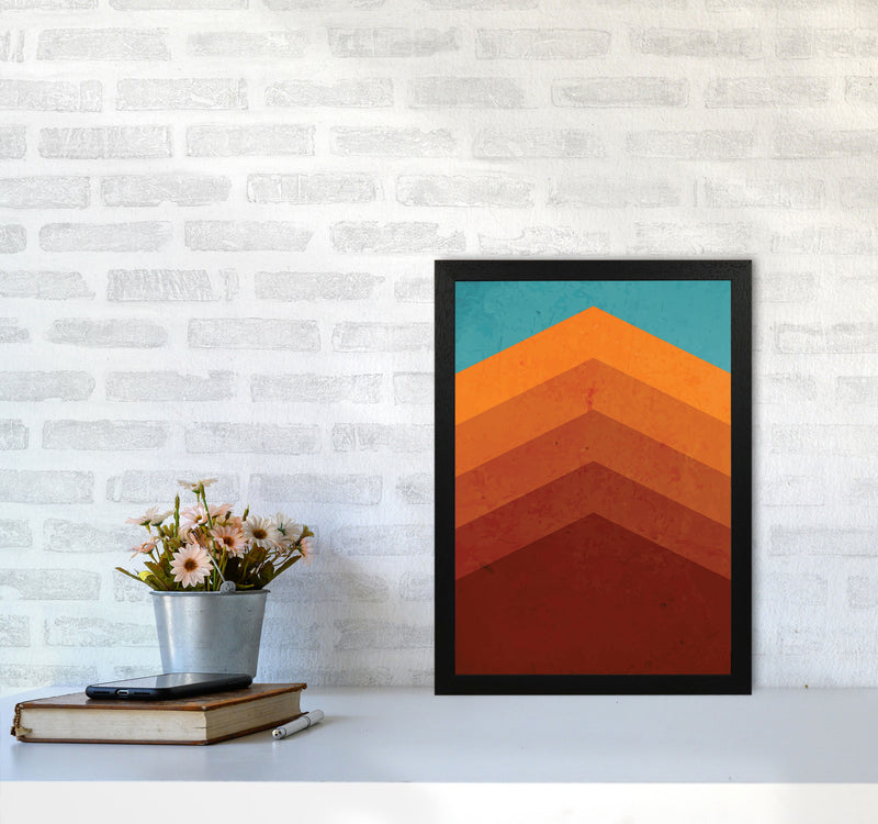 Abstract Mountain Sunrise II Art Print by Jason Stanley A3 White Frame