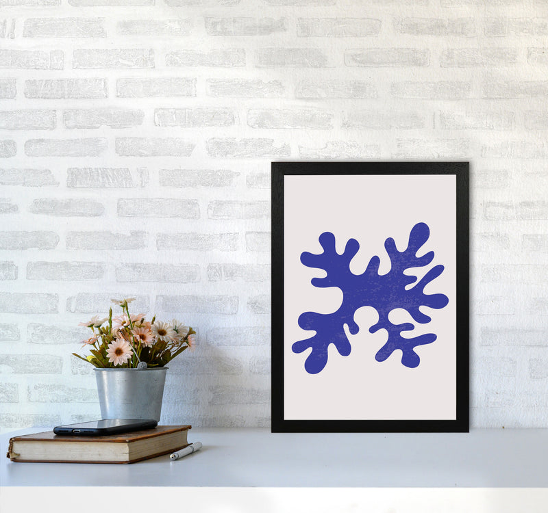 Abstract Blue Algae Art Print by Jason Stanley A3 White Frame