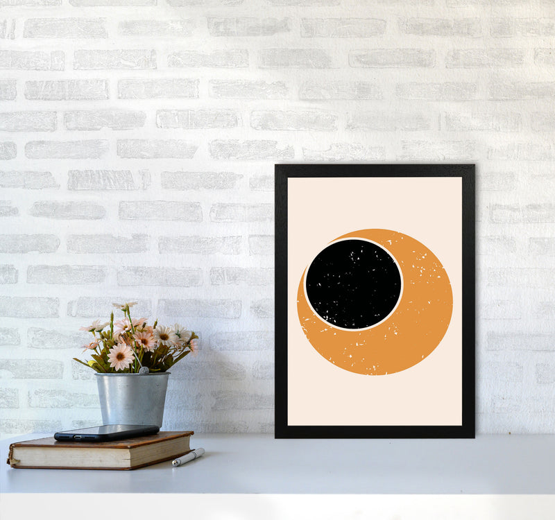 Abstract Contemporary Sun Art Print by Jason Stanley A3 White Frame