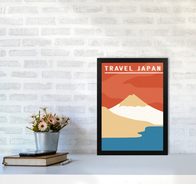 Traval Japan Minimilism II Art Print by Jason Stanley A3 White Frame