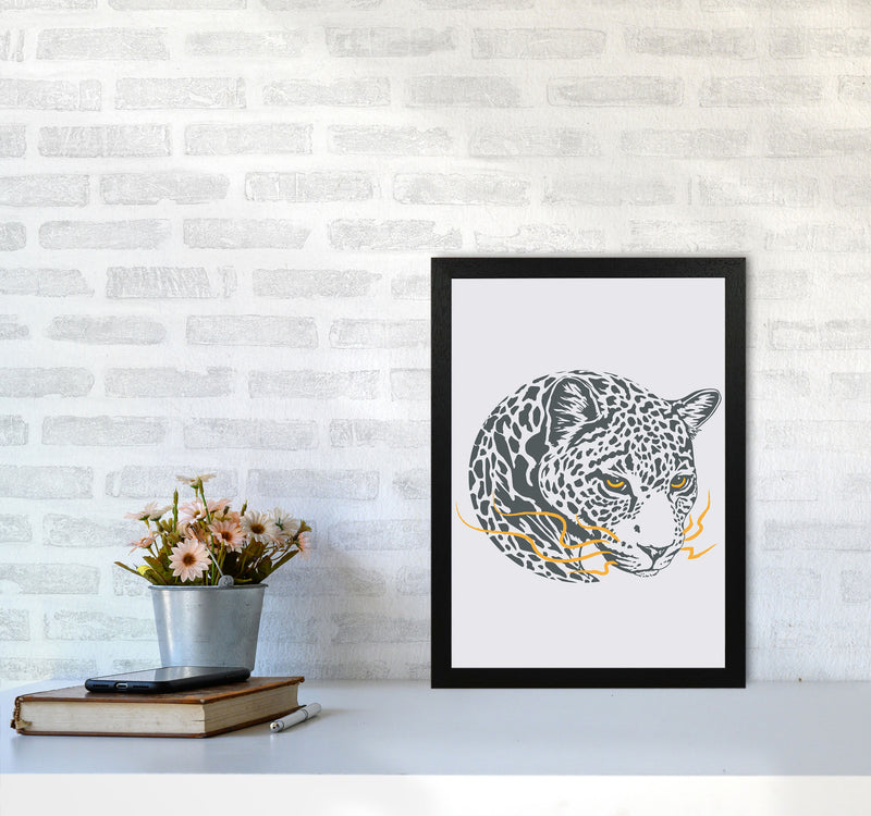 Wise Leopard Art Print by Jason Stanley A3 White Frame