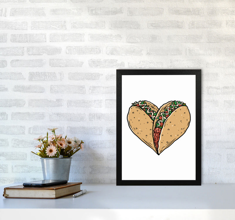 Tacos Are Life Art Print by Jason Stanley A3 White Frame