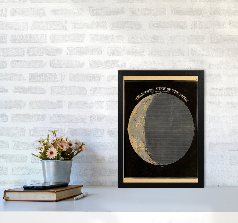 Telescopic View Of The Moon Art Print by Jason Stanley A3 White Frame
