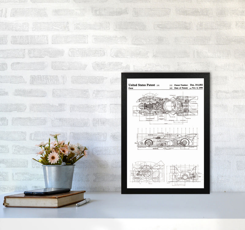 Patents Art Print by Jason Stanley A3 White Frame