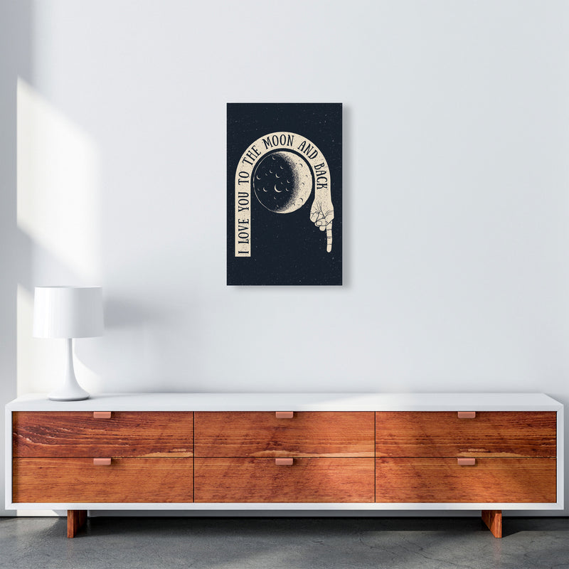 I Love You To The Moon And Back Art Print by Jason Stanley A3 Canvas