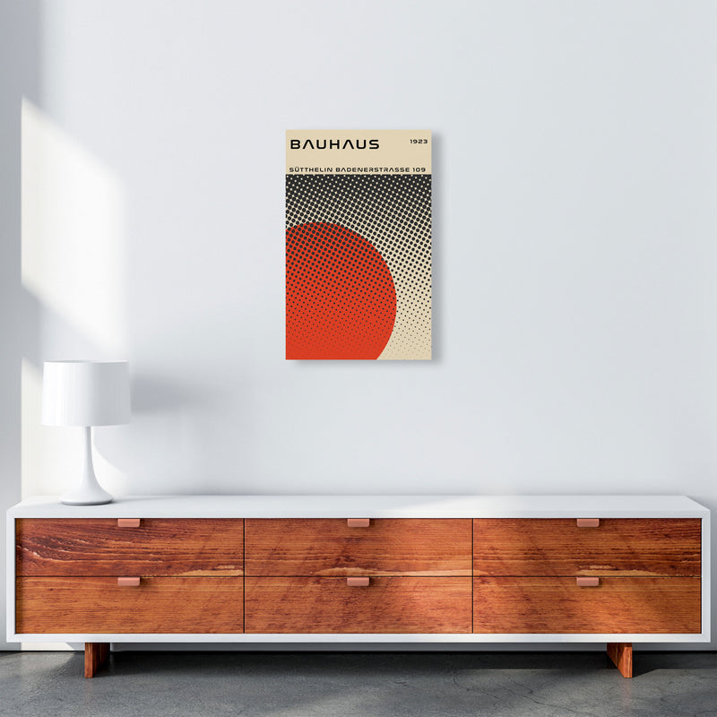 Bauhaus Geometric Red Vibe II Art Print by Jason Stanley A3 Canvas