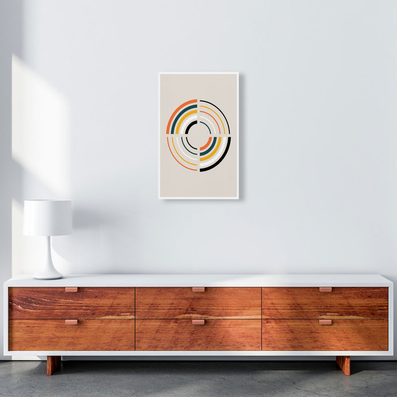 Retro Geometric Circle 2 Art Print by Jason Stanley A3 Canvas