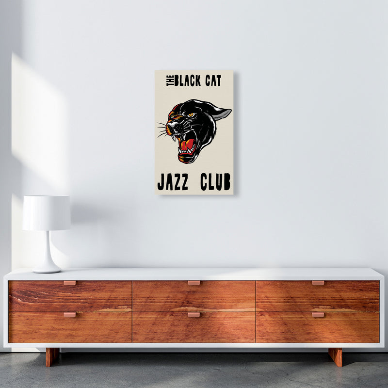 The Black Cat Jazz Club Art Print by Jason Stanley A3 Canvas