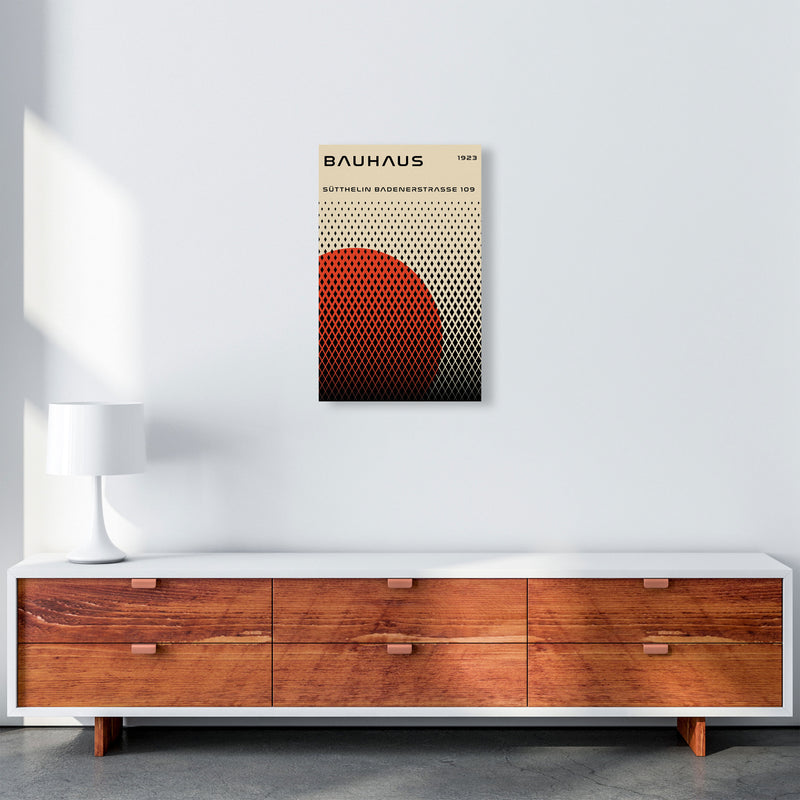 Bauhaus Geometric Red Art Print by Jason Stanley A3 Canvas