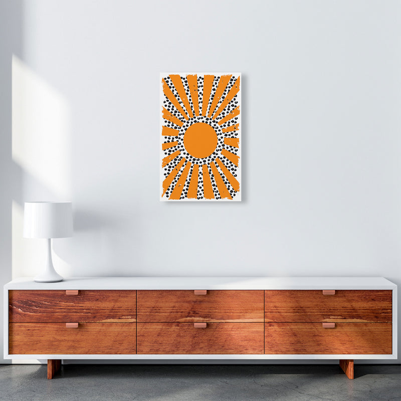 70's Inspired Sun Art Print by Jason Stanley A3 Canvas