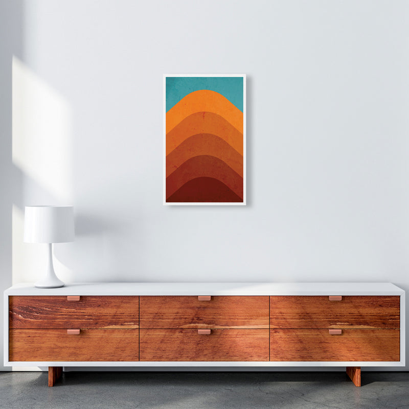 Orange Mountain Art Print by Jason Stanley A3 Canvas