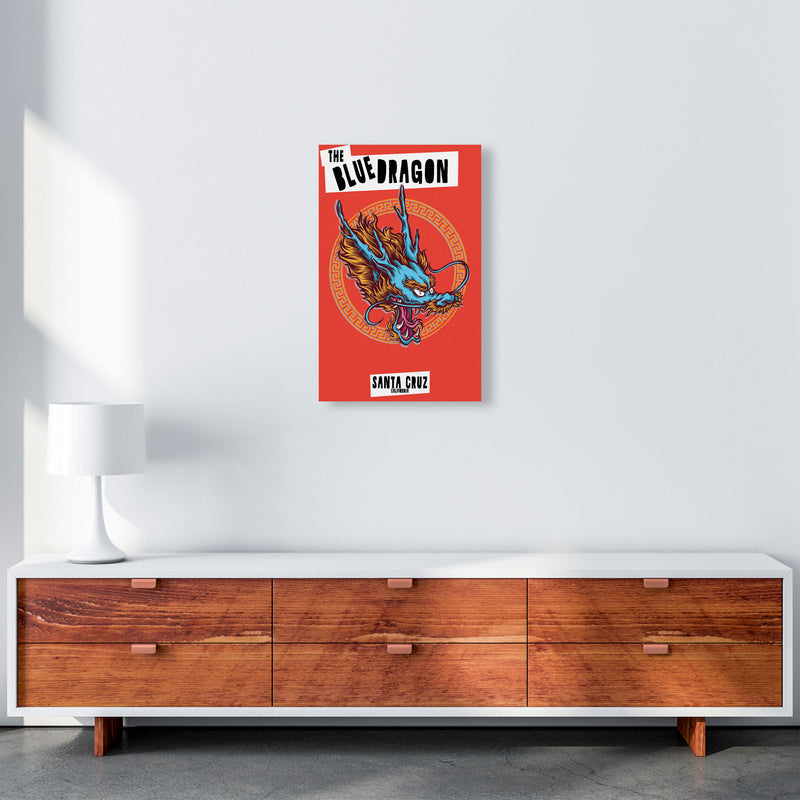 The Blue Dragon Art Print by Jason Stanley A3 Canvas