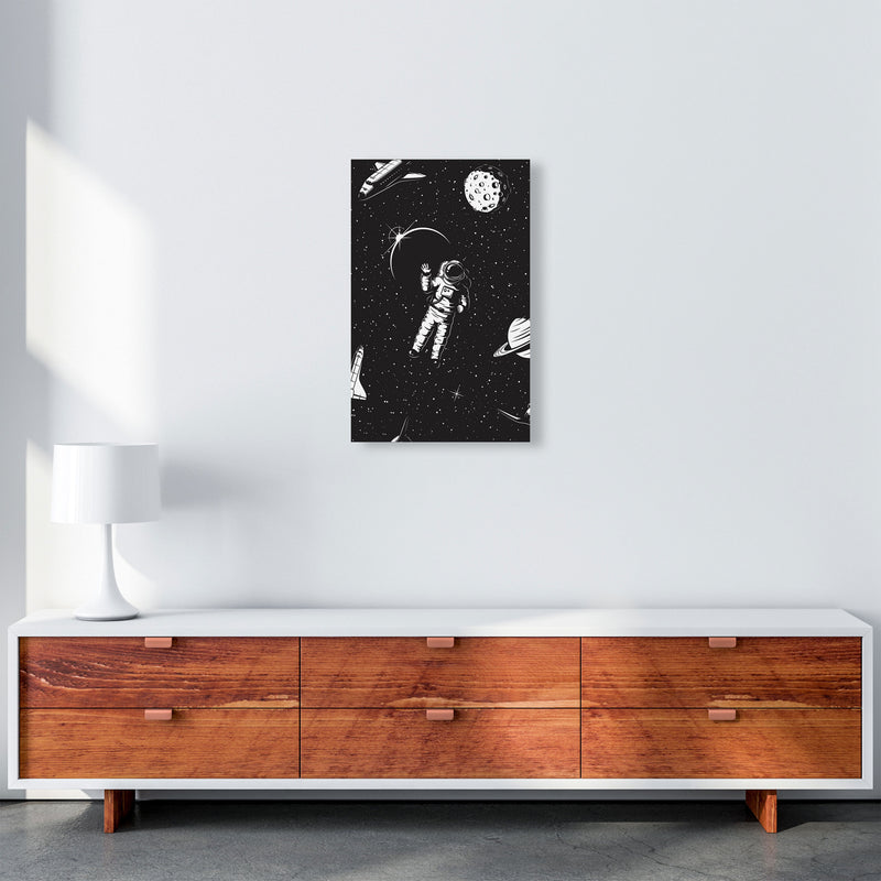 Hello Spaceman Art Print by Jason Stanley A3 Canvas