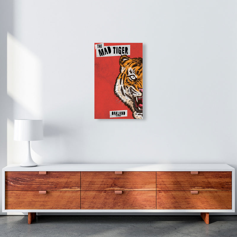The Mad Tiger Art Print by Jason Stanley A3 Canvas