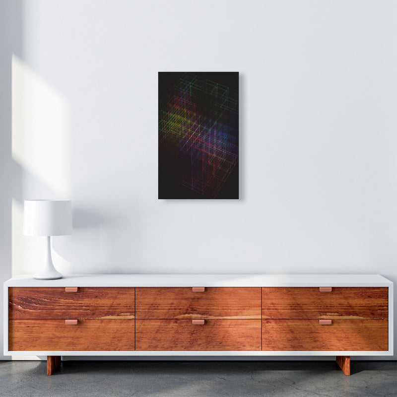 Laser Cube Art Print by Jason Stanley A3 Canvas