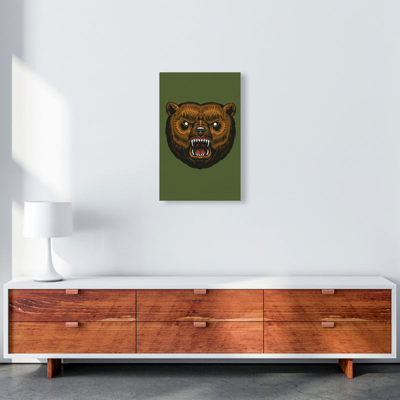 Ol Grizzly Art Print by Jason Stanley A3 Canvas