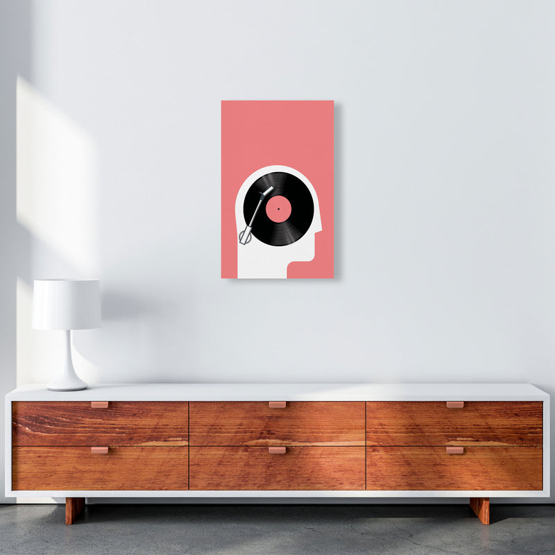 Listen To Records Art Print by Jason Stanley A3 Canvas
