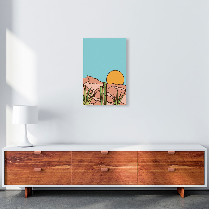 Minimal Desert Sunset Art Print by Jason Stanley A3 Canvas