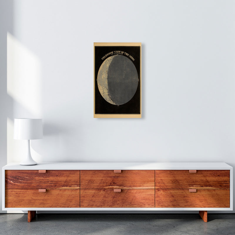 Telescopic View Of The Moon Art Print by Jason Stanley A3 Canvas