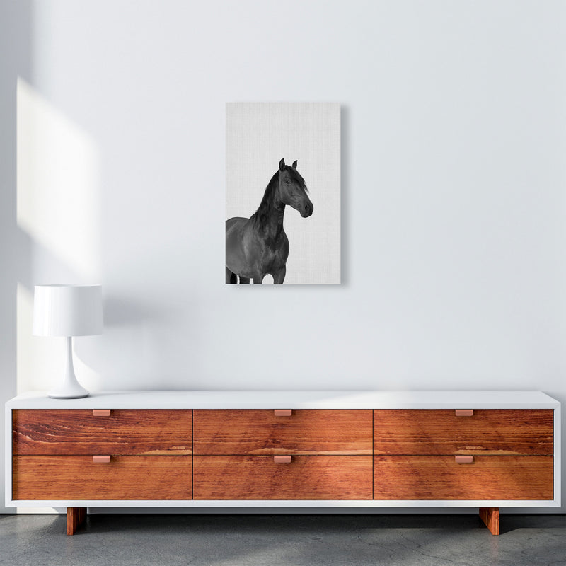 The Dark Horse Rides At Night Art Print by Jason Stanley A3 Canvas