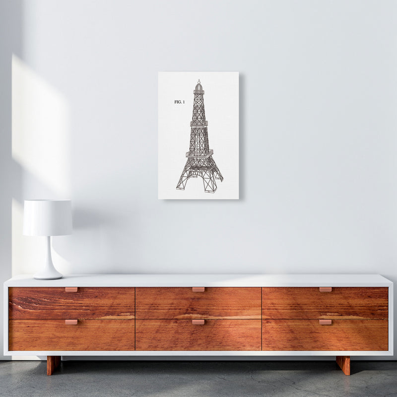 Eiffel Tower Patent Art Print by Jason Stanley A3 Canvas