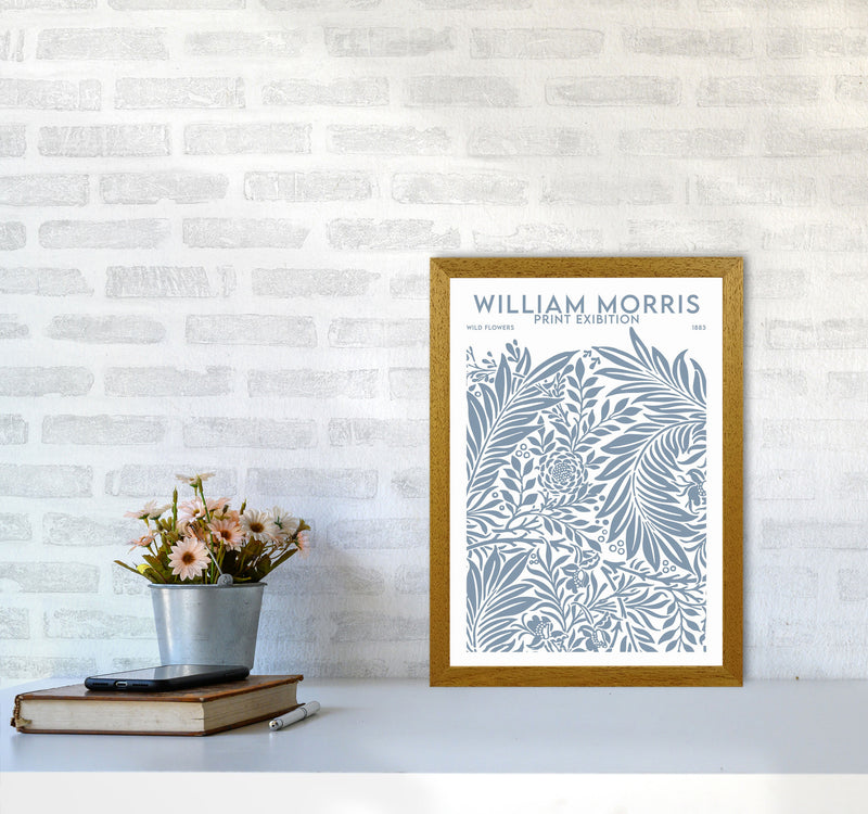 William Morris Print Exibition White Art Print by Jason Stanley A3 Print Only