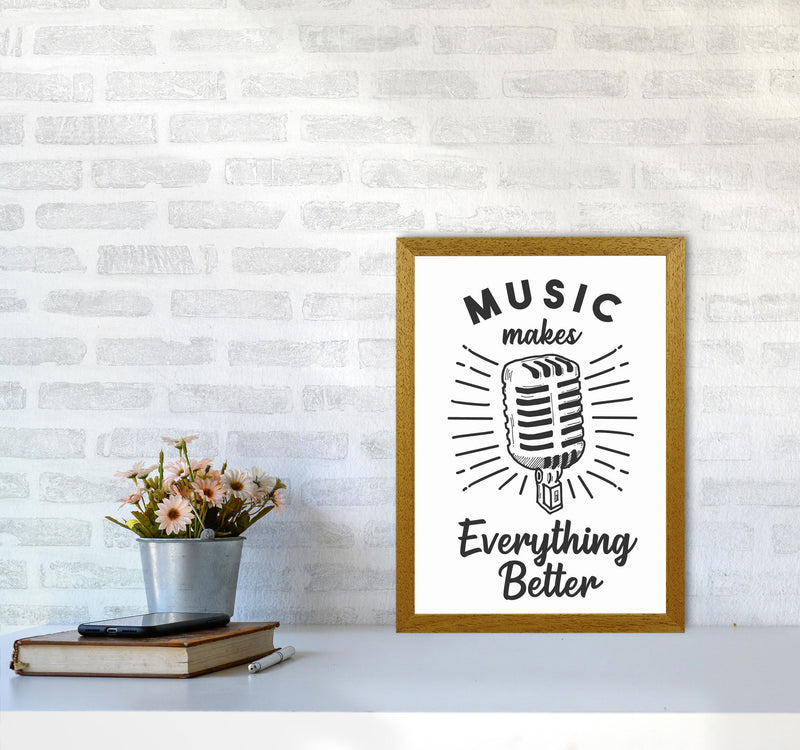 Music Makes Everything Better Art Print by Jason Stanley A3 Print Only