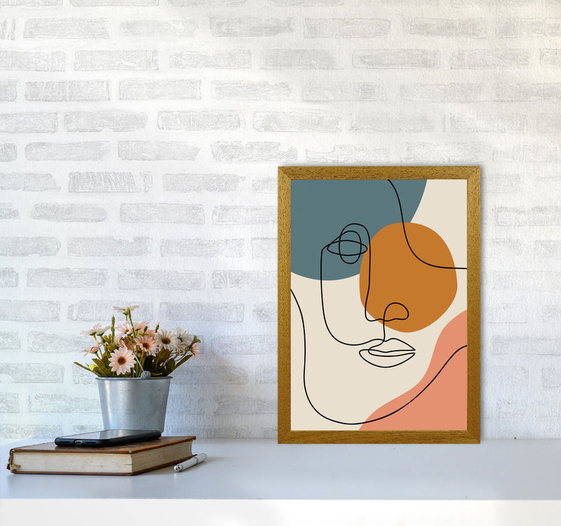 Abstract Face Line Drawing Art Print by Jason Stanley A3 Print Only