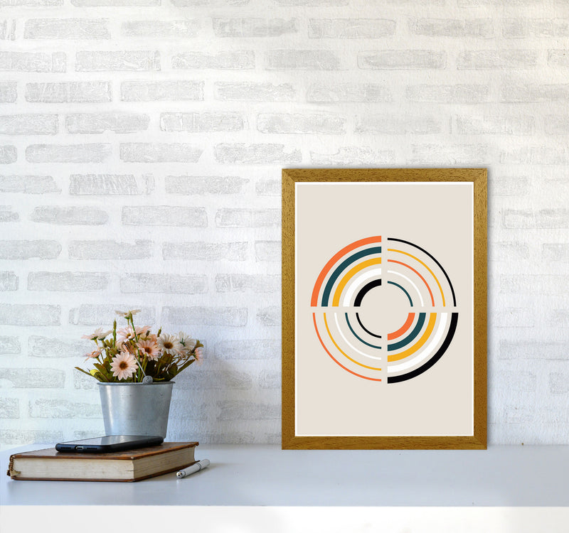 Retro Geometric Circle 2 Art Print by Jason Stanley A3 Print Only