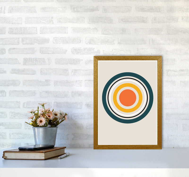 Retro Geometric Circle 3 Art Print by Jason Stanley A3 Print Only