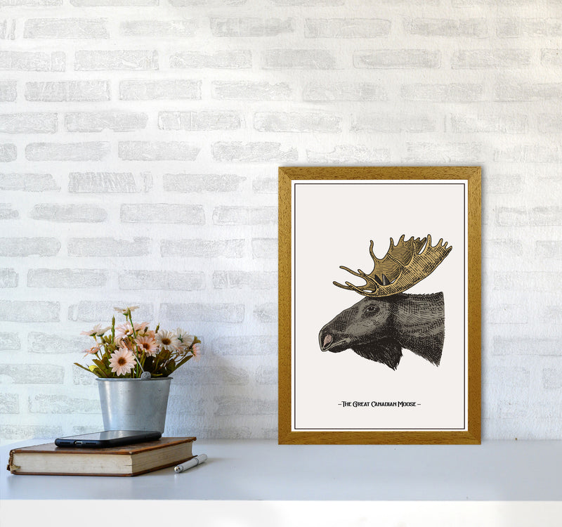 The Great Canadian Moose Art Print by Jason Stanley A3 Print Only