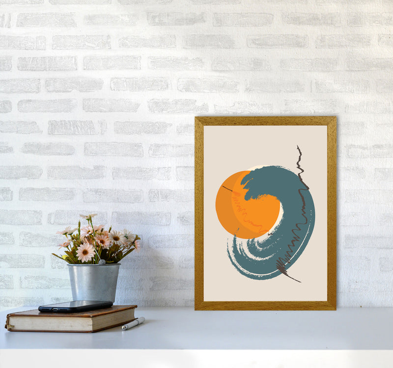 Sunshine Abstract Swirl Art Print by Jason Stanley A3 Print Only