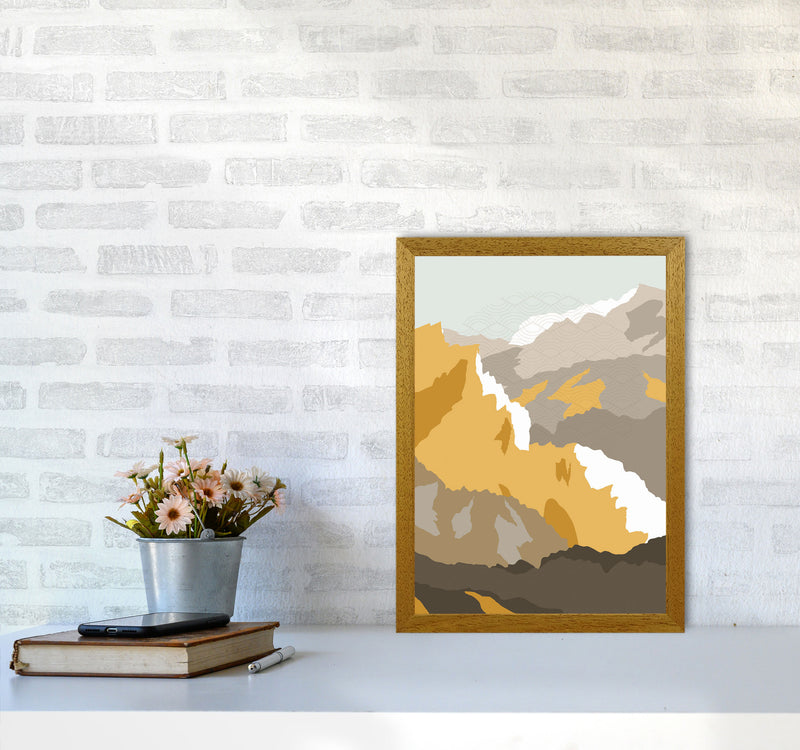 Japanese Mountain Scene Art Print by Jason Stanley A3 Print Only