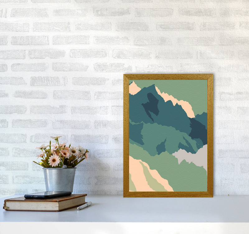 Japanese Mountain Range Art Print by Jason Stanley A3 Print Only