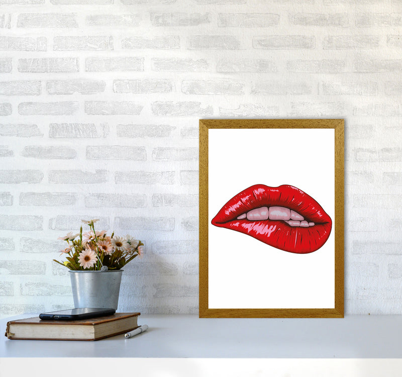 When She Bites Her Lip Art Print by Jason Stanley A3 Print Only