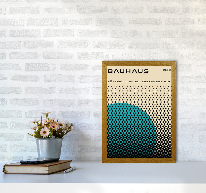 Bauhaus Geometric Teal Art Print by Jason Stanley A3 Print Only