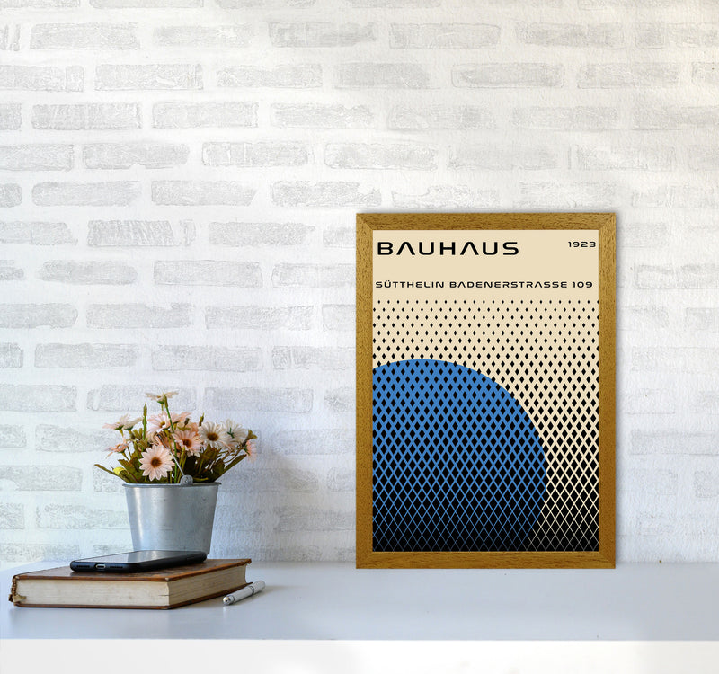 Bauhaus Geometric Blue Art Print by Jason Stanley A3 Print Only