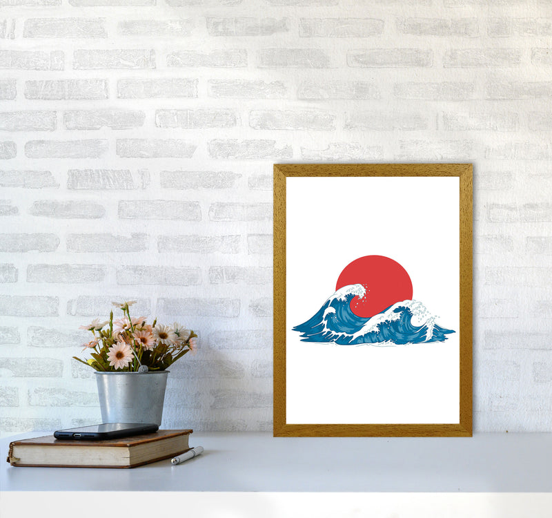 Japenses Wave Sunset Art Print by Jason Stanley A3 Print Only
