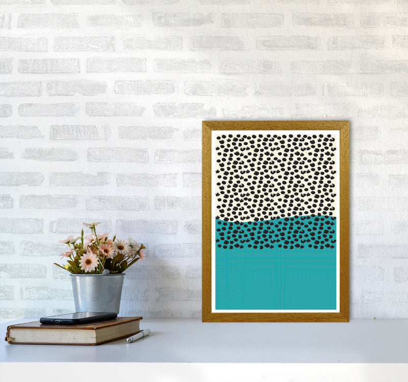 Blue Vibe Halftone Art Print by Jason Stanley A3 Print Only