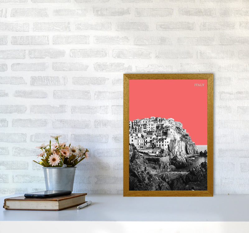 Halftone Italy Red Art Print by Jason Stanley A3 Print Only