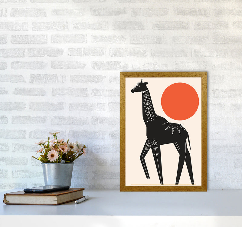 Giraffe In The Sun Art Print by Jason Stanley A3 Print Only
