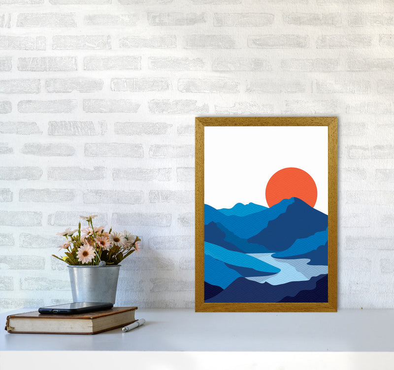 Japanese Mountain Art Print by Jason Stanley A3 Print Only