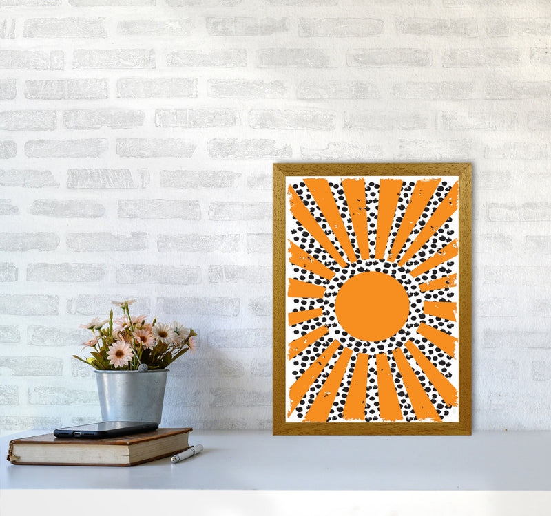 70's Inspired Sun Art Print by Jason Stanley A3 Print Only