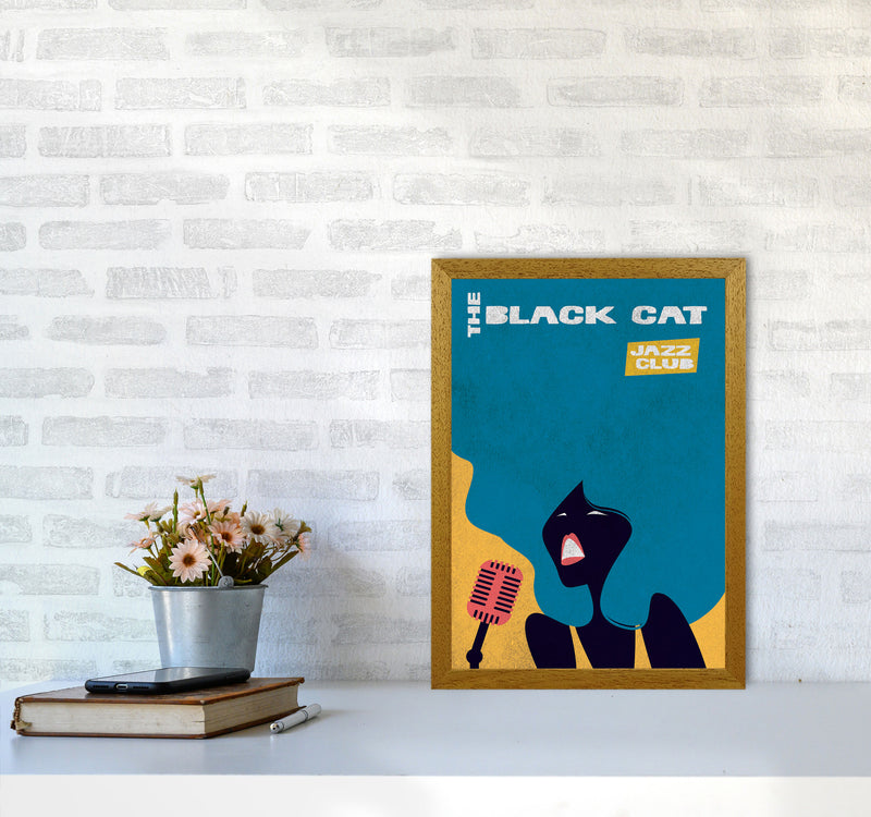 Black Cat Jazz Art Print by Jason Stanley A3 Print Only